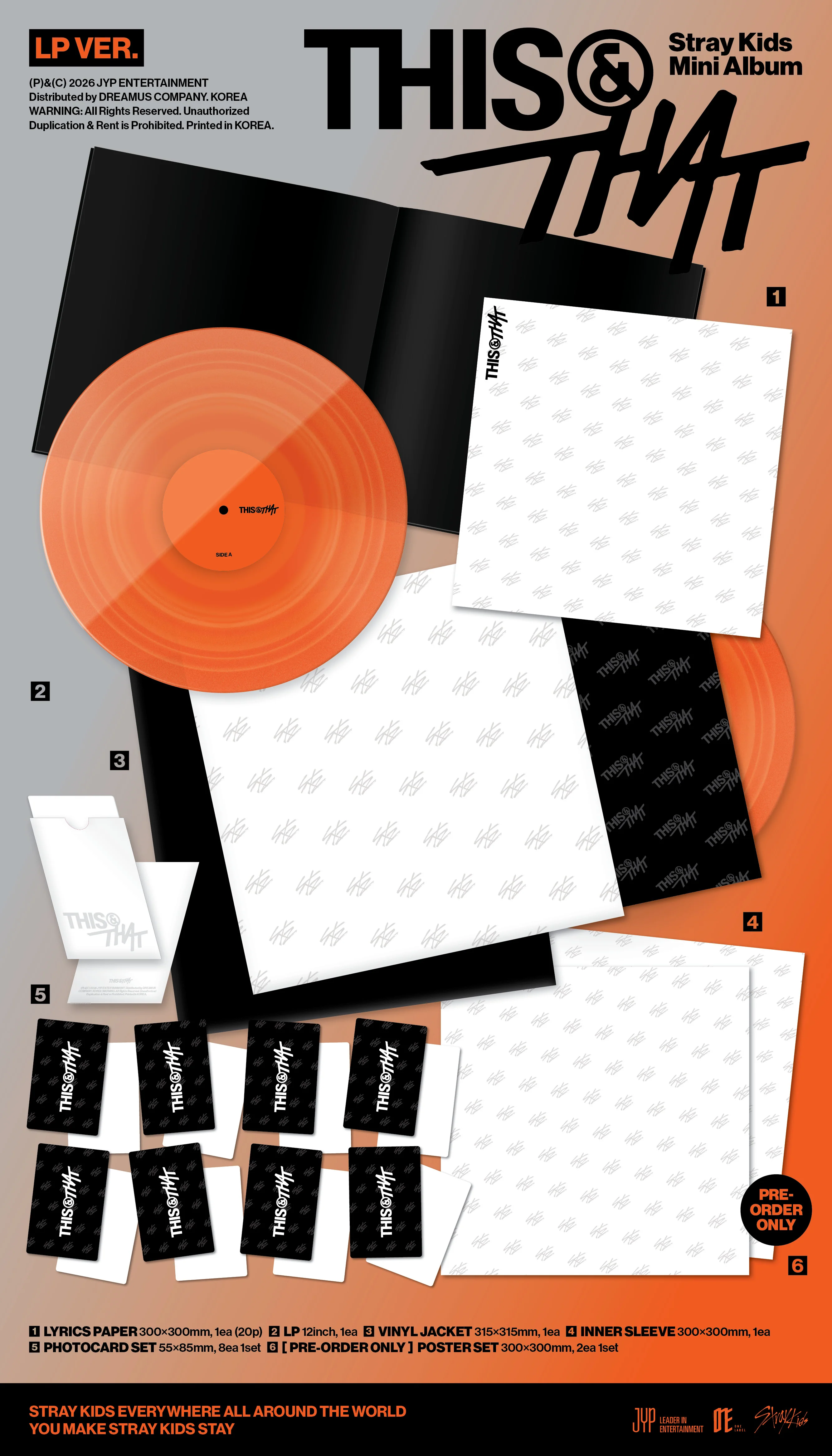 Stray Kids – THIS & THAT LP Ver. Apple Music Gift preorder zestaw albumowy