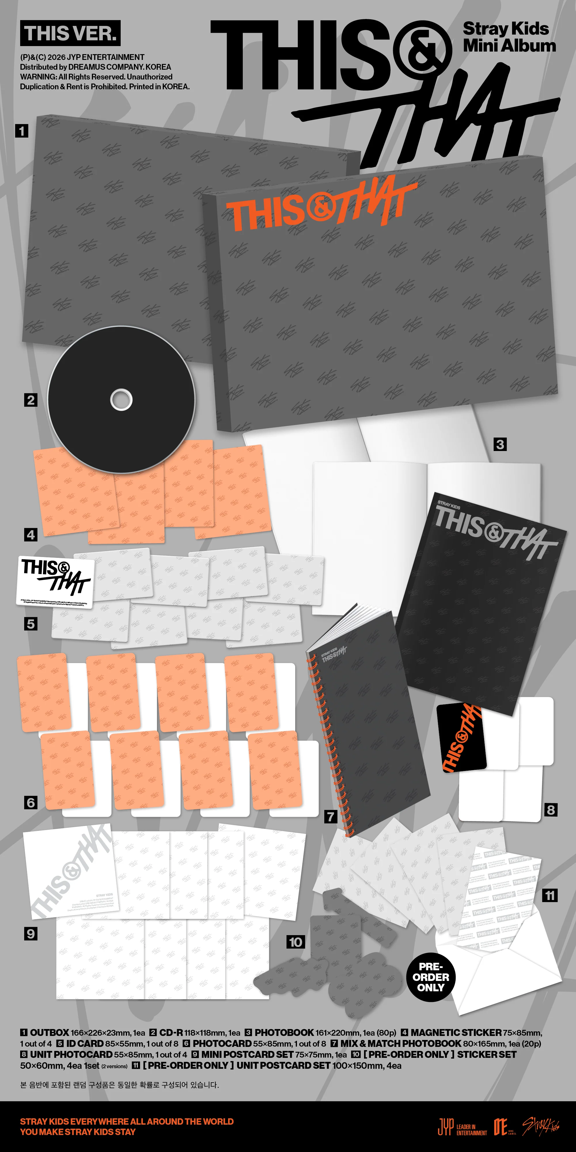 Stray Kids – THIS & THAT preorder zestaw albumowy