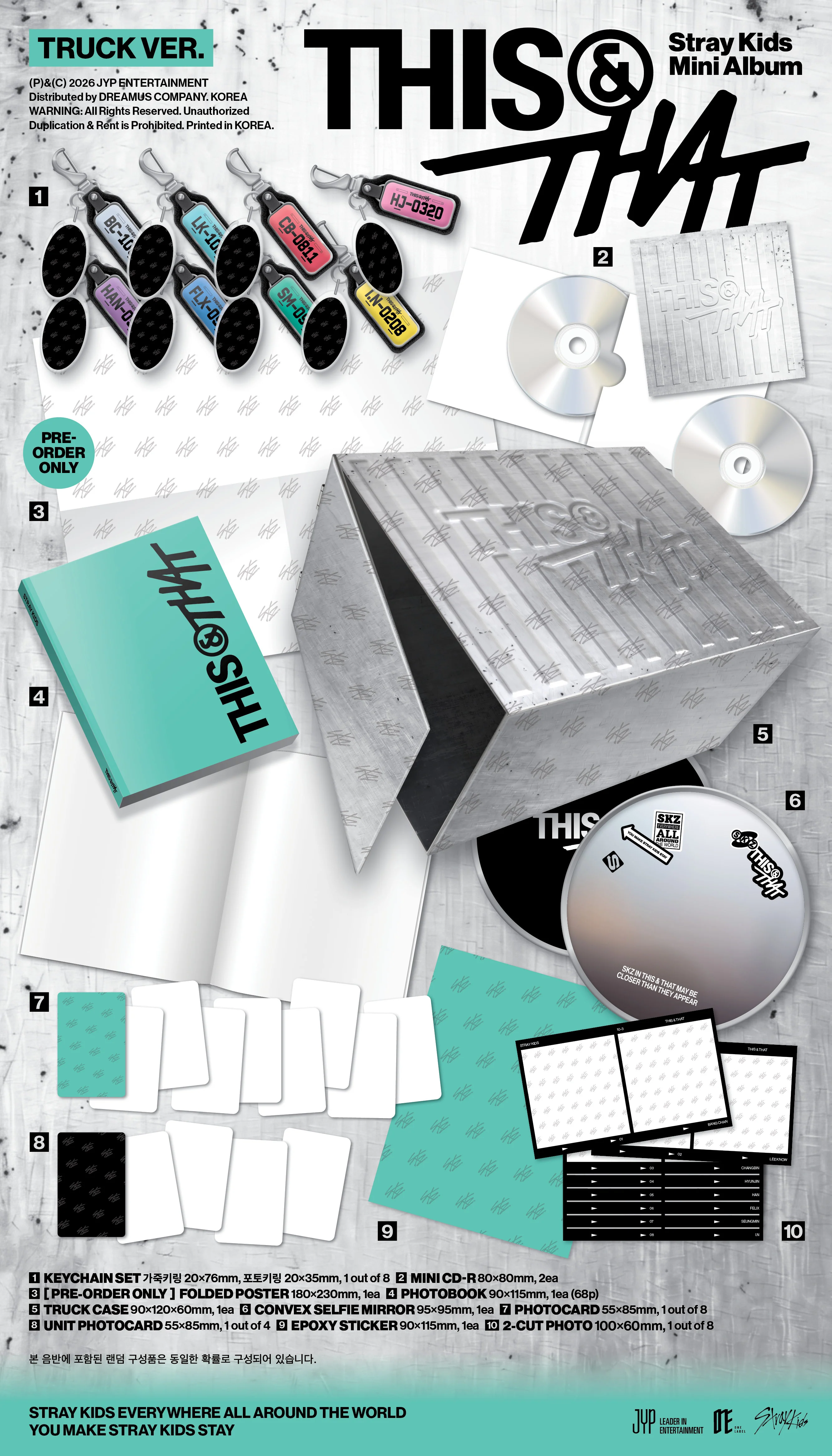 Stray Kids – THIS & THAT TRUCK Ver. Apple Music Gift preorder zestaw albumowy