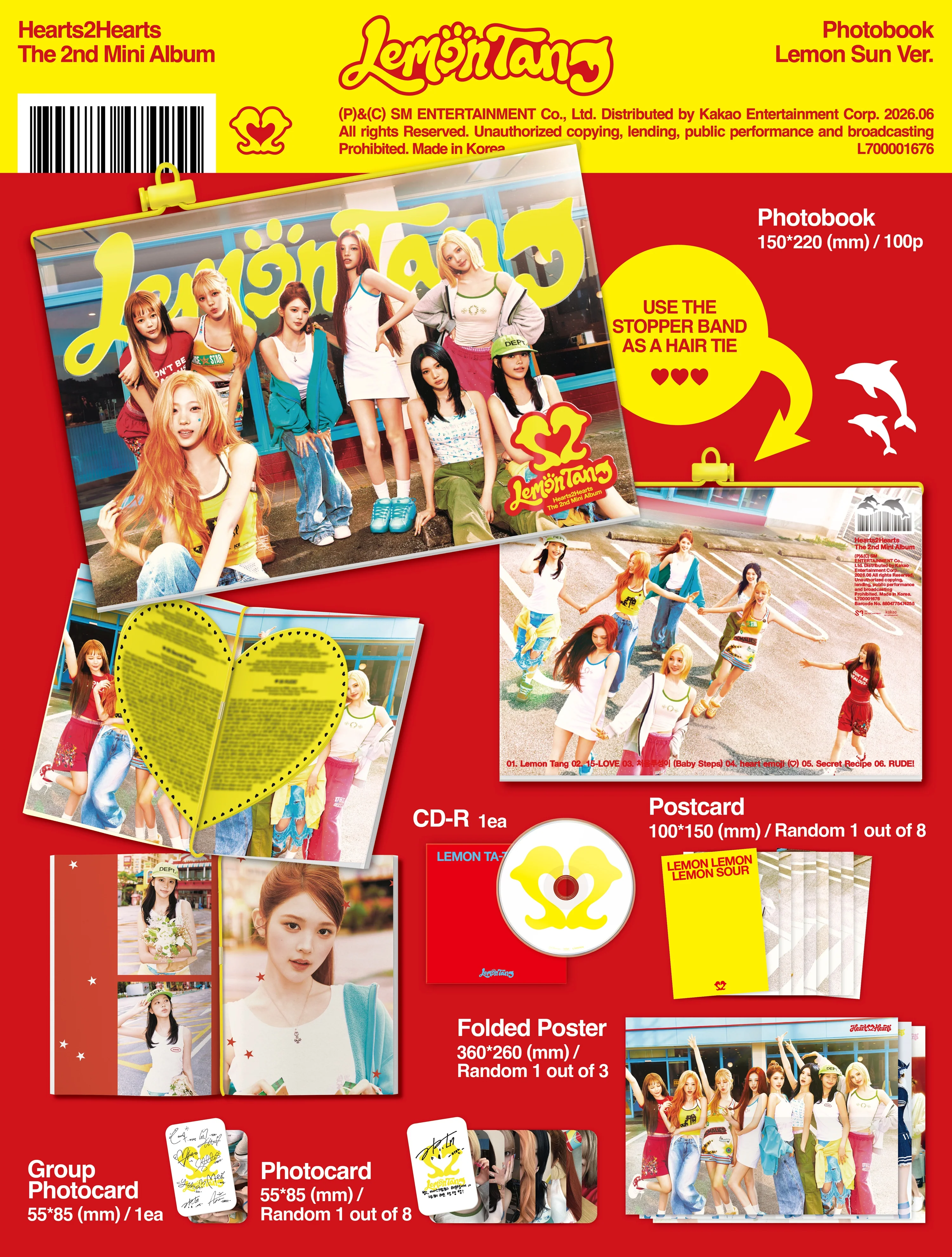 Hearts2Hearts – Lemon Tang Photobook Ver. – zawartość albumu i dodatki kolekcjonerskie
