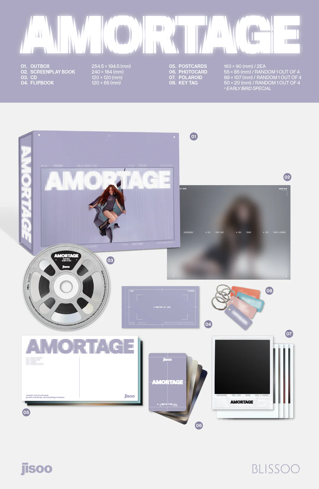 JISOO – AMORTAGE Exclusive Edition – zestaw albumowy