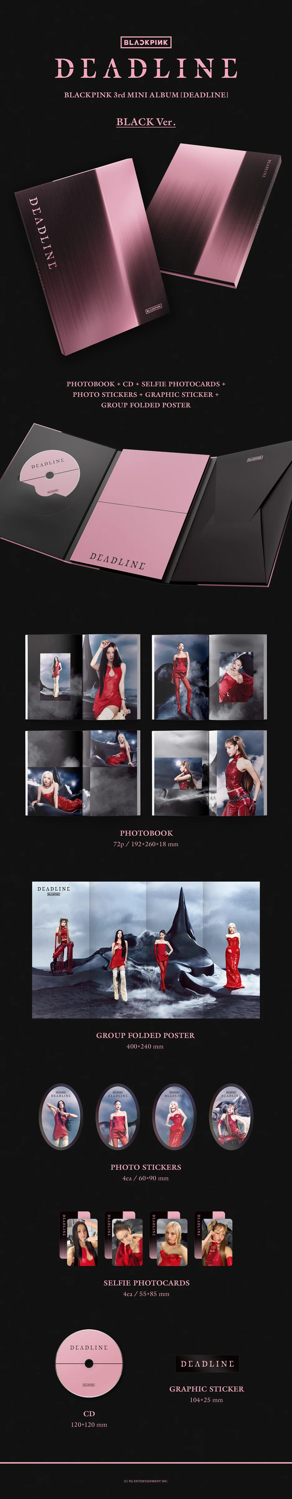 BLACKPINK DEADLINE album – zawartość zestawu