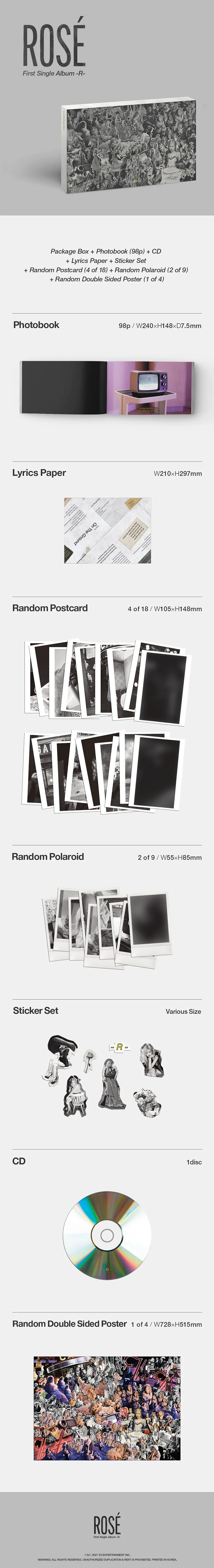 ROSÉ – -R- – zestaw albumowy