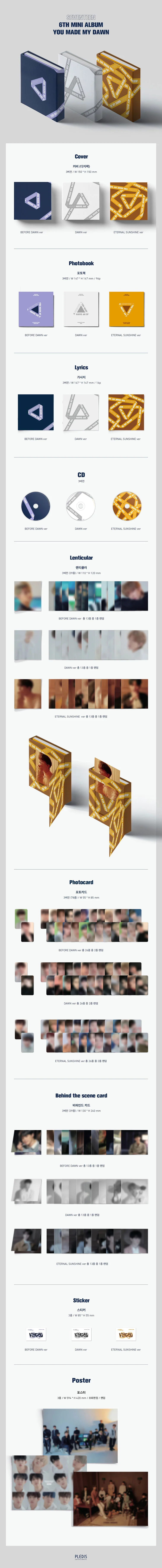 SEVENTEEN – YOU MADE MY DAWN – zawartość albumu