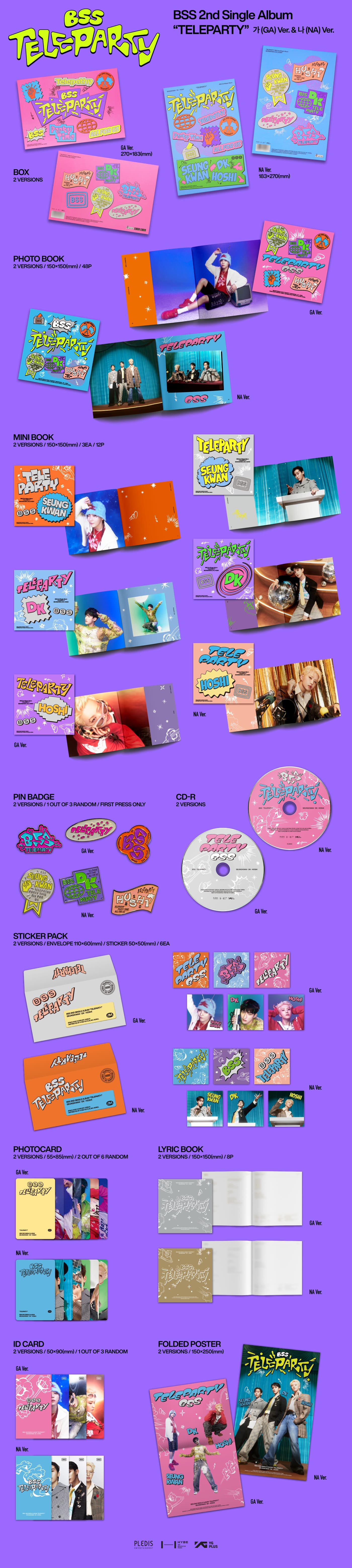 BSS (SEVENTEEN) – TELEPARTY – zestaw albumowy