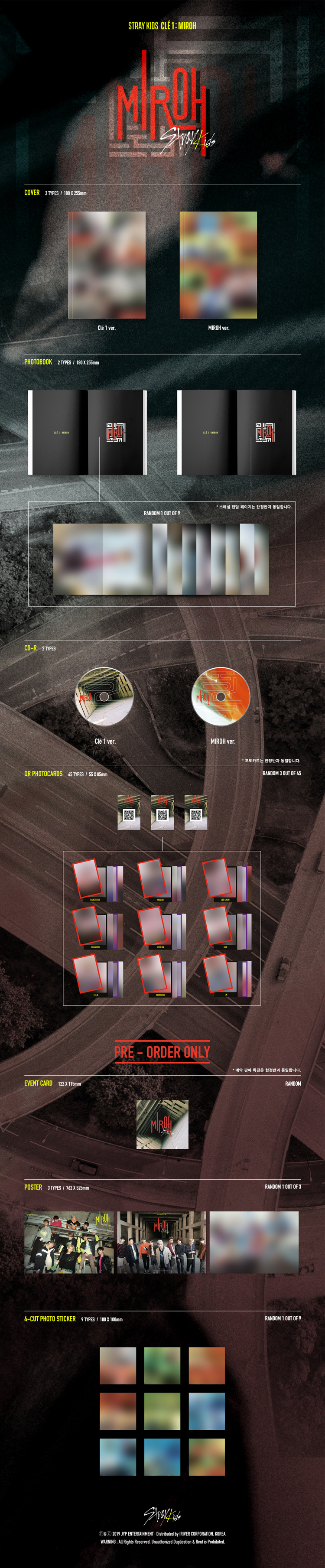 Stray Kids – Clé 1 MIROH – zestaw albumowy
