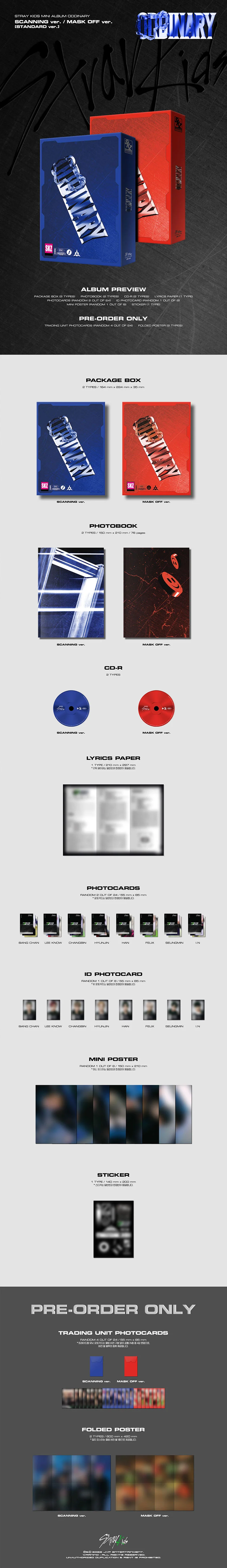 Stray Kids – ODDINARY – zestaw albumowy