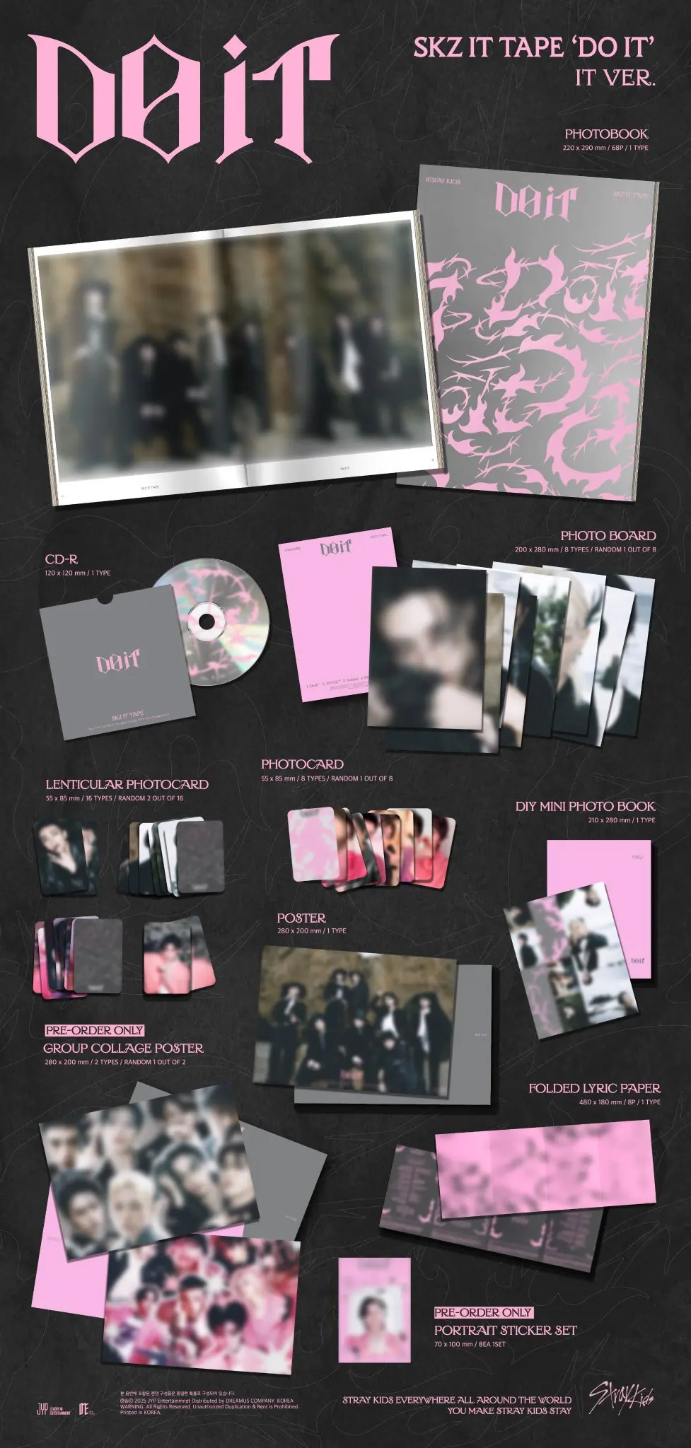 Stray Kids – SKZ IT TAPE DO IT IT ver. – zestaw albumowy