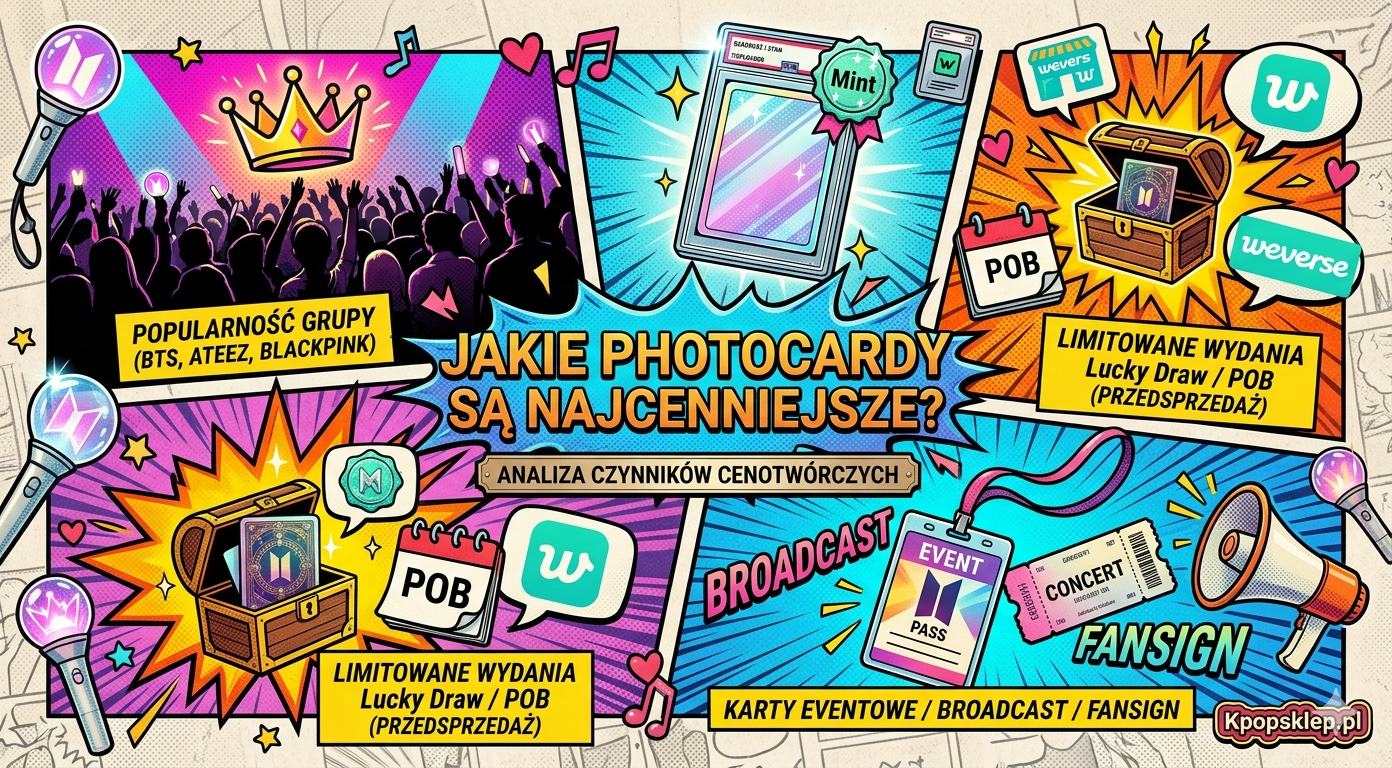 Jakie photocardy K-pop są najcenniejsze? Co wpływa na cenę kart kolekcjonerskich